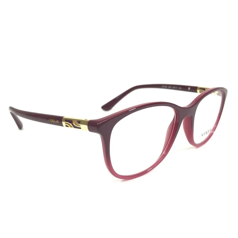 Vogue Eyeglasses Frames VO5168 2557 Red Pink Fade Gold Square 52-17-140